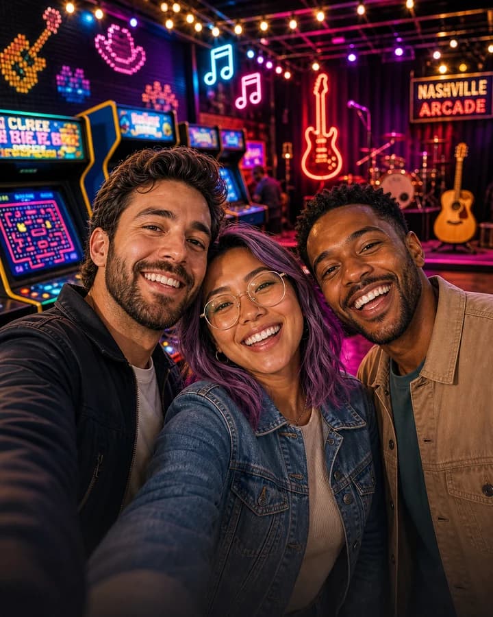Retro Arcade Selfie