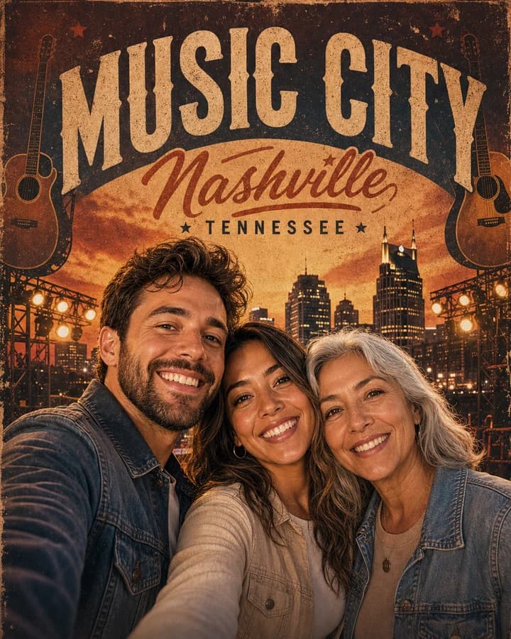 Music City Selfie Poster