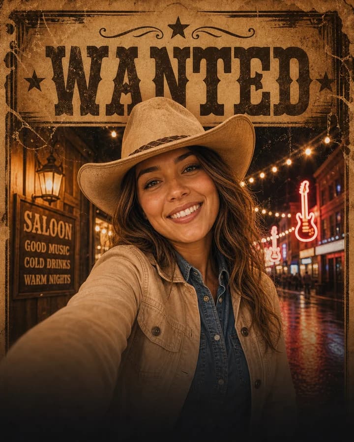 Wanted Selfie Poster